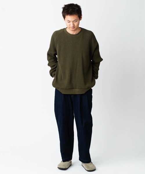 12oz ヘビーワッフルクルーネック | ジムマスター（gym master