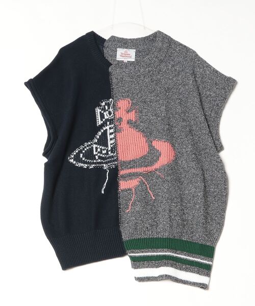 ☆VivienneWestwood☆初期☆レア☆黒☆ニットベスト☆サイズＬ☆美品 ☆VivienneWestwood☆初期☆レア☆黒☆ニットベスト☆サイズL☆美