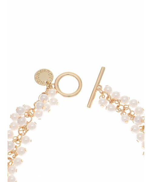 LAGUNAMOON（ラグナムーン）の「LADYフェイクパールバブルネックレス 結婚式 お呼ばれ（ネックレス・レディース・アイボリー・FREE）」の5枚目の写真