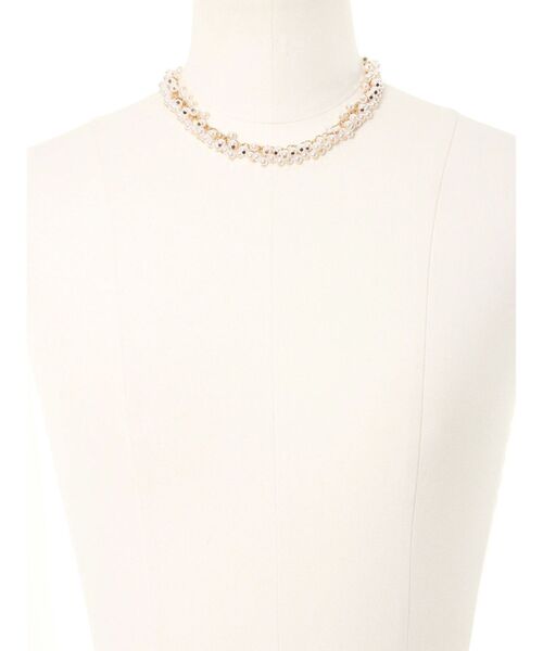 LAGUNAMOON（ラグナムーン）の「LADYフェイクパールバブルネックレス 結婚式 お呼ばれ（ネックレス・レディース・アイボリー・FREE）」の6枚目の写真