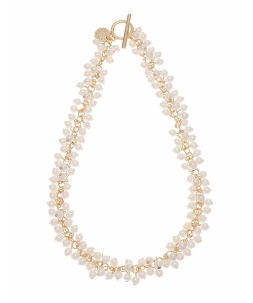 LAGUNAMOON（ラグナムーン）の「LADYフェイクパールバブルネックレス 結婚式 お呼ばれ（ネックレス・レディース・アイボリー・FREE）」の7枚目の写真