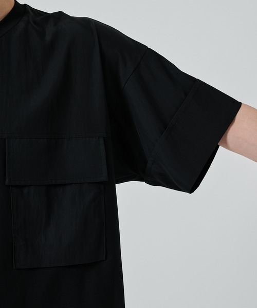 UJOH（ウジョー）の「【UJOH HOMME】別注 Front Switch BOX T（Tシャツ/カットソー・メンズ・ベージュ/ブラック・4/5）」の13枚目の写真