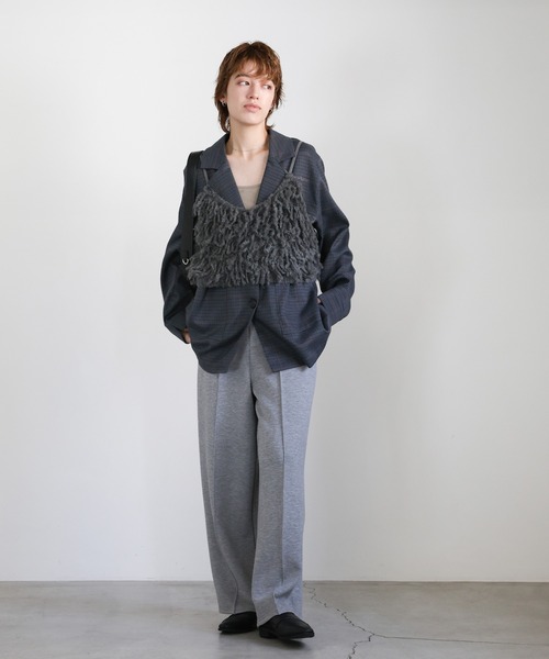 select MOCA（セレクトモカ）の「チェック柄テーラードジャケット（テーラードジャケット・レディース・ブラウン/チャコールグレー・FREE）」の18枚目の写真