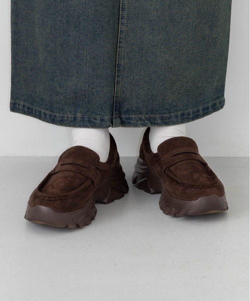 S-LLサイズ展開・軽量】スニーカーソールローファー IZ5849