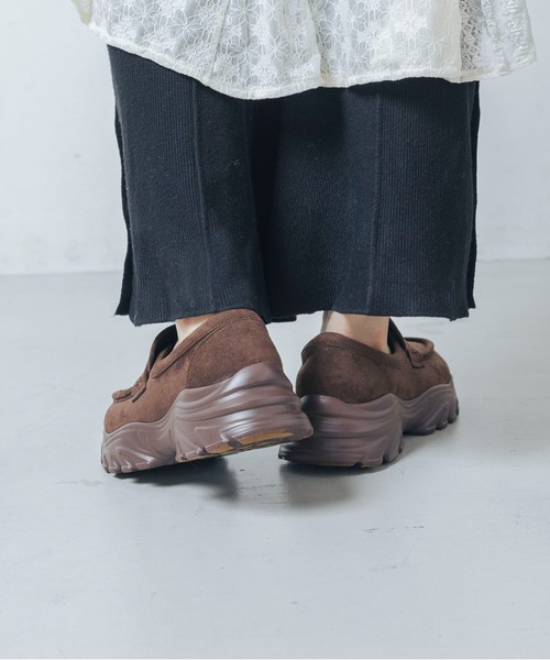 EVOL(イーボル)の「【S-LLサイズ展開・軽量】スニーカーソールローファー IZ5849(ローファー・レディース・ブラック系その他/ブラウン/ブラック/ブラック系その他2/アイボリー・LL/S/M/L)」の8枚目の写真