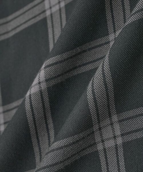 AMERICAN HOLIC（アメリカンホリック）の「イージーケアチェックショート丈シャツ（シャツ/ブラウス・レディース・ブラック/グレー/ベージュ・M/L）」の18枚目の写真