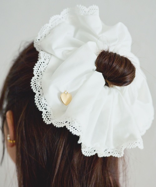 セール】コットンレースビッグシュシュ（シュシュ）｜powwa more