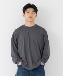【毛玉ができにくい】 ワイドシルエット 長袖Tシャツ
