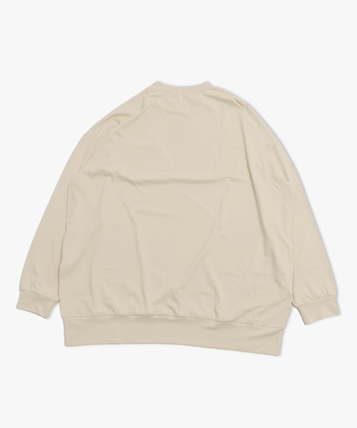 JAM & LINK(ジャムアンドリンク)の「【毛玉ができにくい】 ワイドシルエット 長袖Tシャツ(Tシャツ/カットソー・メンズ・チャコールグレー/クリーム/ブラック/ホワイト/ミント/ネイビー/パープル・M/L)」の9枚目の写真