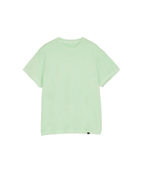ELCHELE(エルチェレ)の「PIGMENT UNIVERSAL LARGE TEE(Tシャツ/カットソー・レディース・ミント/ホワイト/スミクロ・FREE)」の8枚目の写真