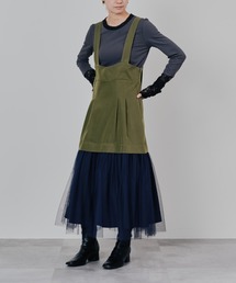 チュールドッキングチノジャンパースカ―ト