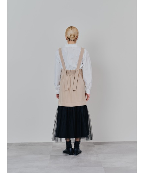 DOLLUPOOPS（ドールアップウップス）の「チュールドッキングチノジャンパースカ―ト（スカート・レディース・カーキ/ベージュ・38）」の9枚目の写真