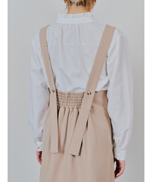 DOLLUPOOPS（ドールアップウップス）の「チュールドッキングチノジャンパースカ―ト（スカート・レディース・カーキ/ベージュ・38）」の21枚目の写真