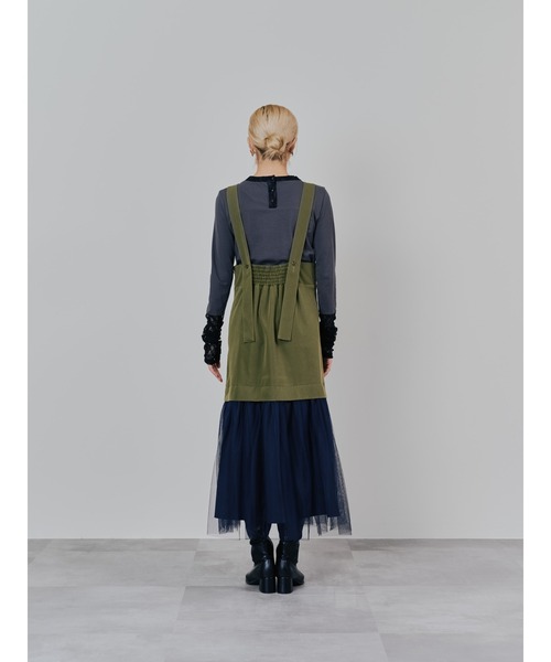 DOLLUPOOPS（ドールアップウップス）の「チュールドッキングチノジャンパースカ―ト（スカート・レディース・カーキ/ベージュ・38）」の20枚目の写真