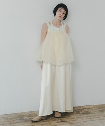 CAROLINA GLASER（カロリナ グレイサー）の「Mai / オーガンジー キャミワンピース（ワンピース）」