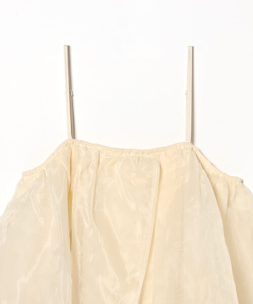 CAROLINA GLASER（カロリナ グレイサー）の「Mai / オーガンジー キャミワンピース（ワンピース・レディース・ホワイト/ブラック・SMALL/MEDIUM）」の10枚目の写真