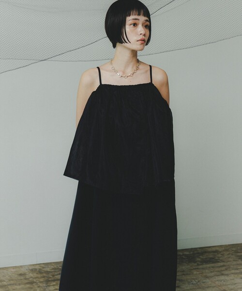 CAROLINA GLASER（カロリナ グレイサー）の「Mai / オーガンジー キャミワンピース（ワンピース・レディース・ホワイト/ブラック・SMALL/MEDIUM）」の18枚目の写真