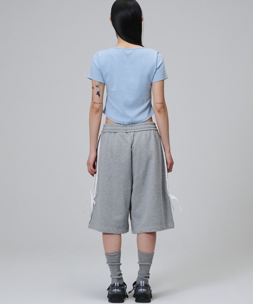 Opening Project（オープニングプロジェクト）の「Opening Project／クロップドシンボルＴ（Tシャツ/カットソー・レディース・ホワイト/ライトブルー・MEDIUM/SMALL）」の5枚目の写真