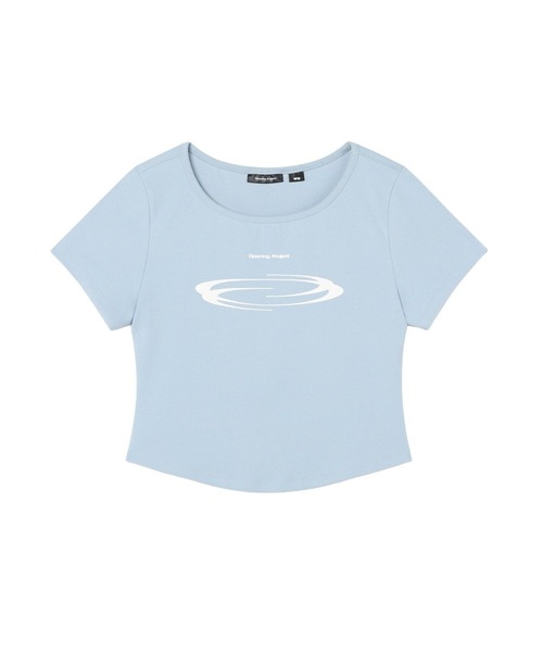 Opening Project（オープニングプロジェクト）の「Opening Project／クロップドシンボルＴ（Tシャツ/カットソー・レディース・ホワイト/ライトブルー・MEDIUM/SMALL）」の17枚目の写真