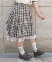 axes femme | バックフリルミドルスカート(スカート)