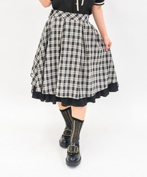 axes femme | バックフリルミドルスカート(スカート)