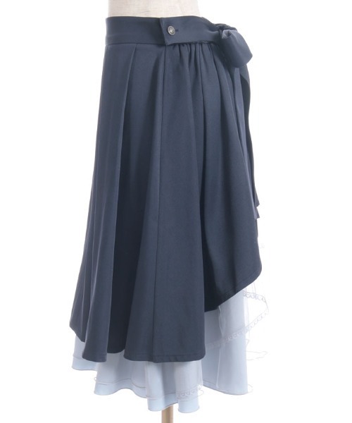 axes femme（アクシーズファム）の「バックフリルミドルスカート（スカート・レディース・ブラック/ネイビー/ブラウン・FREE）」の21枚目の写真