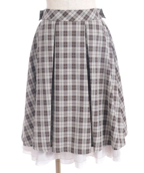 axes femme（アクシーズファム）の「バックフリルミドルスカート（スカート・レディース・ブラック/ネイビー/ブラウン・FREE）」の10枚目の写真