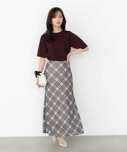 PROPORTION BODY DRESSING(プロポーションボディドレッシング)の「<ハンドウォッシャブル>ハーフスリーブニットプルオーバー / 1215270806(ニット/セーター・レディース・ブラック/ボルドー/ホワイト・FREE)」の10枚目の写真