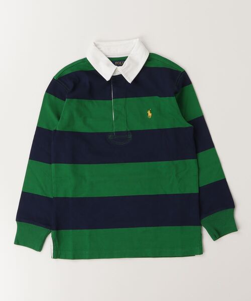 セール】ストライプド コットン ジャージー ラグビー シャツ（その他