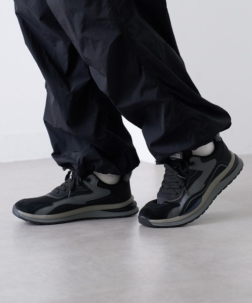 GERMAN TRAINER（ジャーマントレーナー）の「【SETUP7】レトロランニングスニーカー KNF-TP（スニーカー・メンズ・グレー/ブラック・44/42/40）」の4枚目の写真