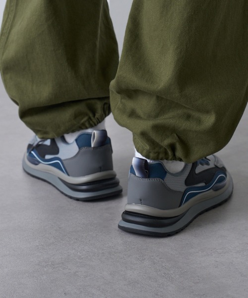 GERMAN TRAINER（ジャーマントレーナー）の「【SETUP7】レトロランニングスニーカー KNF-TP（スニーカー・メンズ・グレー/ブラック・44/42/40）」の9枚目の写真