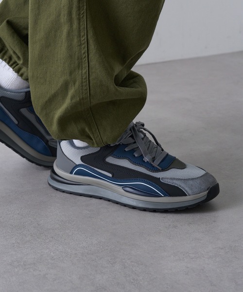 GERMAN TRAINER（ジャーマントレーナー）の「【SETUP7】レトロランニングスニーカー KNF-TP（スニーカー・メンズ・グレー/ブラック・44/42/40）」の8枚目の写真