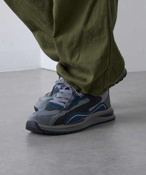 GERMAN TRAINER（ジャーマントレーナー）の「【SETUP7】レトロランニングスニーカー KNF-TP（スニーカー・メンズ・グレー/ブラック・44/42/40）」の6枚目の写真