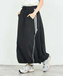 ライン ナイロン バルーン スカート