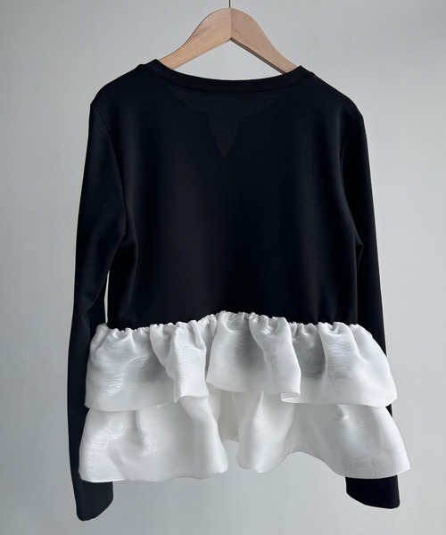 即完売品♡ マーロンエノンフィ バルーンペプラム トップス 黒