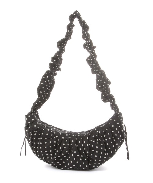 3.3 Field Trip （3.3フィールドトリップ）の「3.3 Field Trip／ドットギャザーBAG（ショルダーバッグ・レディース・ホワイト/ブラック・FREE）」の4枚目の写真