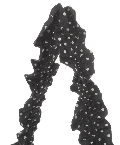 3.3 Field Trip （3.3フィールドトリップ）の「3.3 Field Trip／ドットギャザーBAG（ショルダーバッグ・レディース・ホワイト/ブラック・FREE）」の6枚目の写真