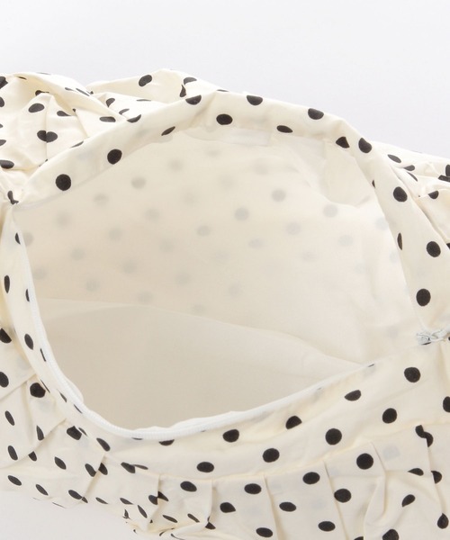 3.3 Field Trip （3.3フィールドトリップ）の「3.3 Field Trip／ドットギャザーBAG（ショルダーバッグ・レディース・ホワイト/ブラック・FREE）」の13枚目の写真