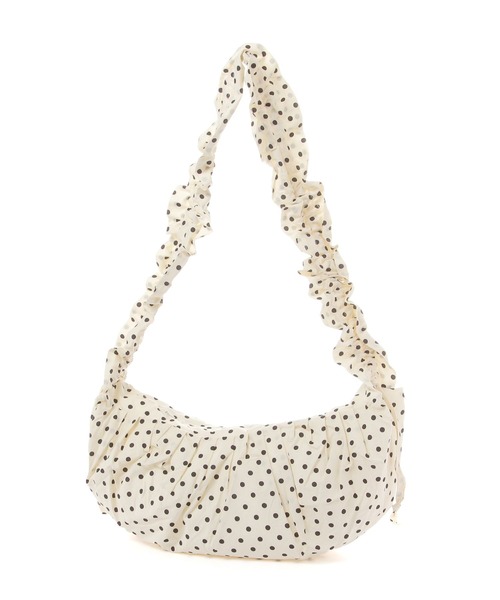 3.3 Field Trip （3.3フィールドトリップ）の「3.3 Field Trip／ドットギャザーBAG（ショルダーバッグ・レディース・ホワイト/ブラック・FREE）」の17枚目の写真