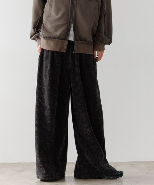 PBLIM（ページボーイリム）の「《UNISEX》ベロアワイドイージーパンツ（その他パンツ・レディース・ブラウン系その他/グレー系その他/ボルドー・LARGE/MEDIUM）」の8枚目の写真