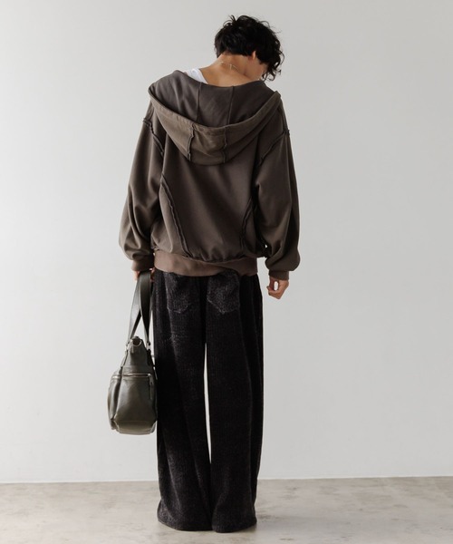 PBLIM（ページボーイリム）の「《UNISEX》ベロアワイドイージーパンツ（その他パンツ・レディース・ブラウン系その他/グレー系その他/ボルドー・LARGE/MEDIUM）」の14枚目の写真