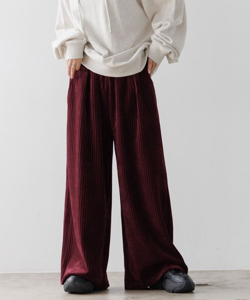 PBLIM（ページボーイリム）の「《UNISEX》ベロアワイドイージーパンツ（その他パンツ・レディース・ブラウン系その他/グレー系その他/ボルドー・LARGE/MEDIUM）」の16枚目の写真