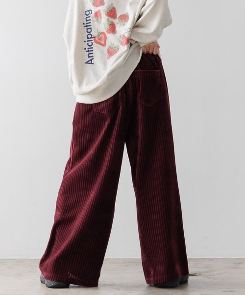 PBLIM（ページボーイリム）の「《UNISEX》ベロアワイドイージーパンツ（その他パンツ・レディース・ブラウン系その他/グレー系その他/ボルドー・LARGE/MEDIUM）」の18枚目の写真