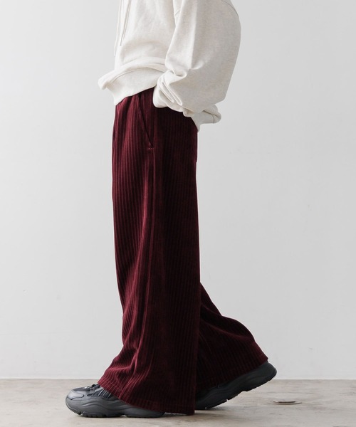 PBLIM（ページボーイリム）の「《UNISEX》ベロアワイドイージーパンツ（その他パンツ・レディース・ブラウン系その他/グレー系その他/ボルドー・LARGE/MEDIUM）」の19枚目の写真