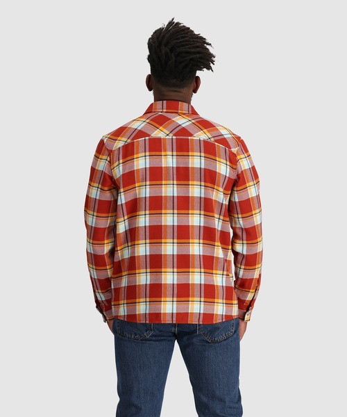 OUTDOOR RESEARCH（アウトドアリサーチ）の「OUTDOOR RESEARCH/アウトドアリサーチ Feedback Flannel Twill Shirt/フィードバックツイルシャツ（シャツ/ブラウス・メンズ・レッド/ネイビー・MEDIUM/LARGE）」の4枚目の写真