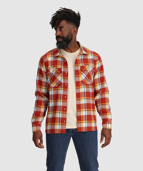 OUTDOOR RESEARCH（アウトドアリサーチ）の「OUTDOOR RESEARCH/アウトドアリサーチ Feedback Flannel Twill Shirt/フィードバックツイルシャツ（シャツ/ブラウス・メンズ・レッド/ネイビー・MEDIUM/LARGE）」の6枚目の写真