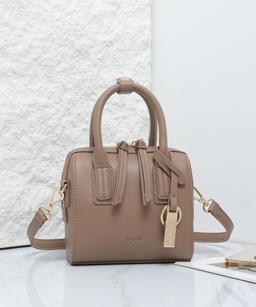 Ungrid(アングリッド)の「【Ungrid/アングリッド】 シンプルスムース ミニボストンバッグ(ボストンバッグ・レディース・ベージュ/ブラック/ダークグリーン/アイボリー/グレー/キャメル・FREE)」の5枚目の写真