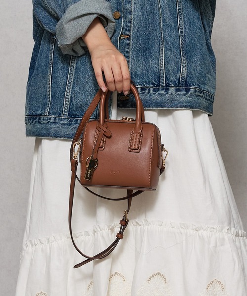 Ungrid(アングリッド)の「【Ungrid/アングリッド】 シンプルスムース ミニボストンバッグ(ボストンバッグ・レディース・ベージュ/ブラック/ダークグリーン/アイボリー/グレー/キャメル・FREE)」の6枚目の写真