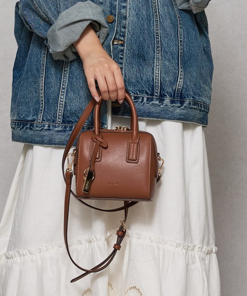 Ungrid(アングリッド)の「【Ungrid/アングリッド】 シンプルスムース ミニボストンバッグ(ボストンバッグ・レディース・ベージュ/ブラック/ダークグリーン/アイボリー/グレー/キャメル・FREE)」の18枚目の写真