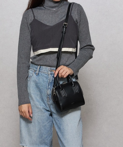 Ungrid(アングリッド)の「【Ungrid/アングリッド】 シンプルスムース ミニボストンバッグ(ボストンバッグ・レディース・ベージュ/ブラック/ダークグリーン/アイボリー/グレー/キャメル・FREE)」の14枚目の写真